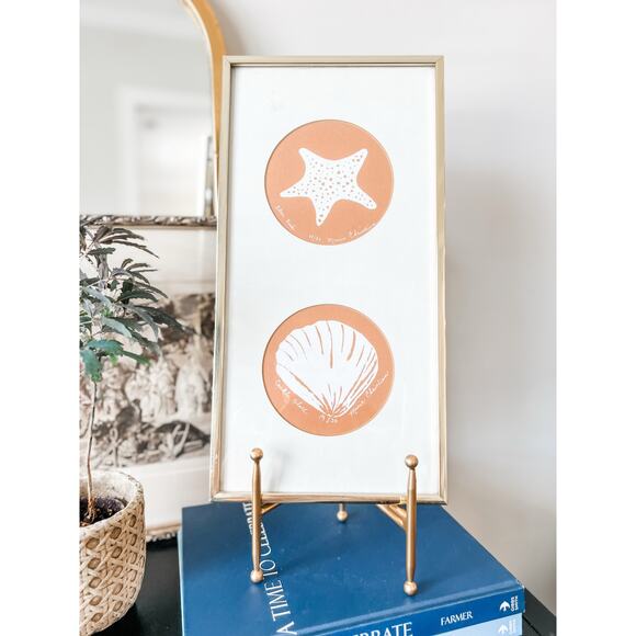 Limited‎ Edition Marie Christian Signed Shell & Starfish Coastal Prints - Picture 3 of 5